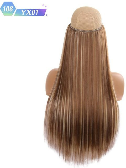 Bybrana Haarverlängerung, synthetisch, gewellt, braun, Unisex - Bild 1