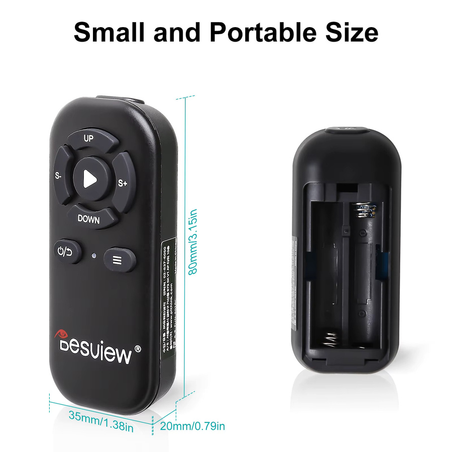 Desview Bluetooth-Fernbedienung für Teleprompter in Schwarz, kompatibel mit iOS und Android Smartphones sowie Tablets, inklusive Teleprompter-App - Bild 5