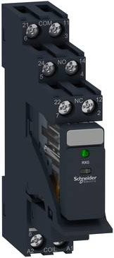 Schneider Electric Interfacerelais RXG23BDPV in Schwarz, 30 Stück - Bild 1