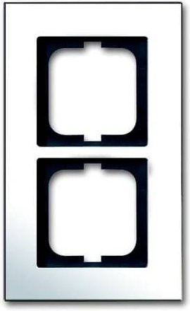 Busch-Jaeger 2fach Rahmen in Chrom Silber 2CKA001754A4361 - Bild 1