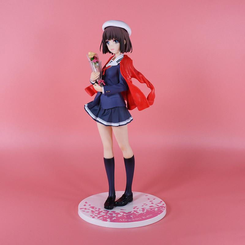 Anime-Figur Megumi Kato aus Saekano: Wie man eine langweilige Freundin erzieht, Schuluniform Saison der Abschlussbälle mit Blumenstrauß, MIFEN, Multicolor, Höhe: 24 cm - Bild 3