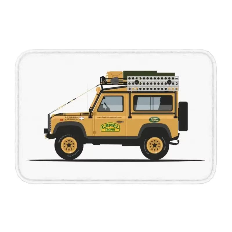 Personalisierte Camel Trophy Defender Fußmatte, rutschfest, für Küche, Badezimmer oder Garage - Bild 2