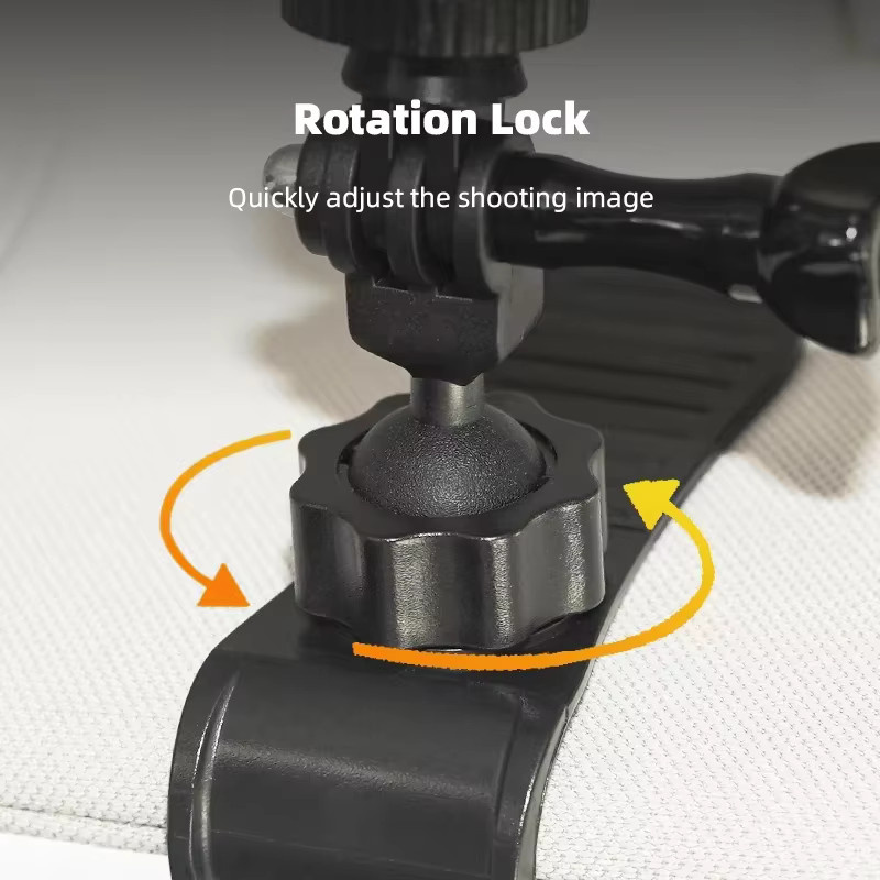 Universelle Sonnenblenden-Kamerahalterung in Schwarz als Auto-Clip für DJI Pocket, Insta360 X5, Ace Pro 2, GoPro Hero und Action 5 Pro sowie Telefonhalter - Bild 2