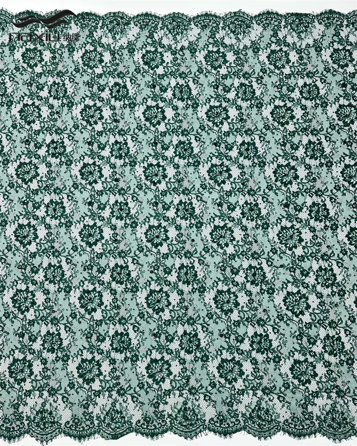 Madison Spitzenstoff mit Steinen in Grün für afrikanische Hochzeiten und Näharbeiten, 4,57 m (5 Yards) - Bild 2