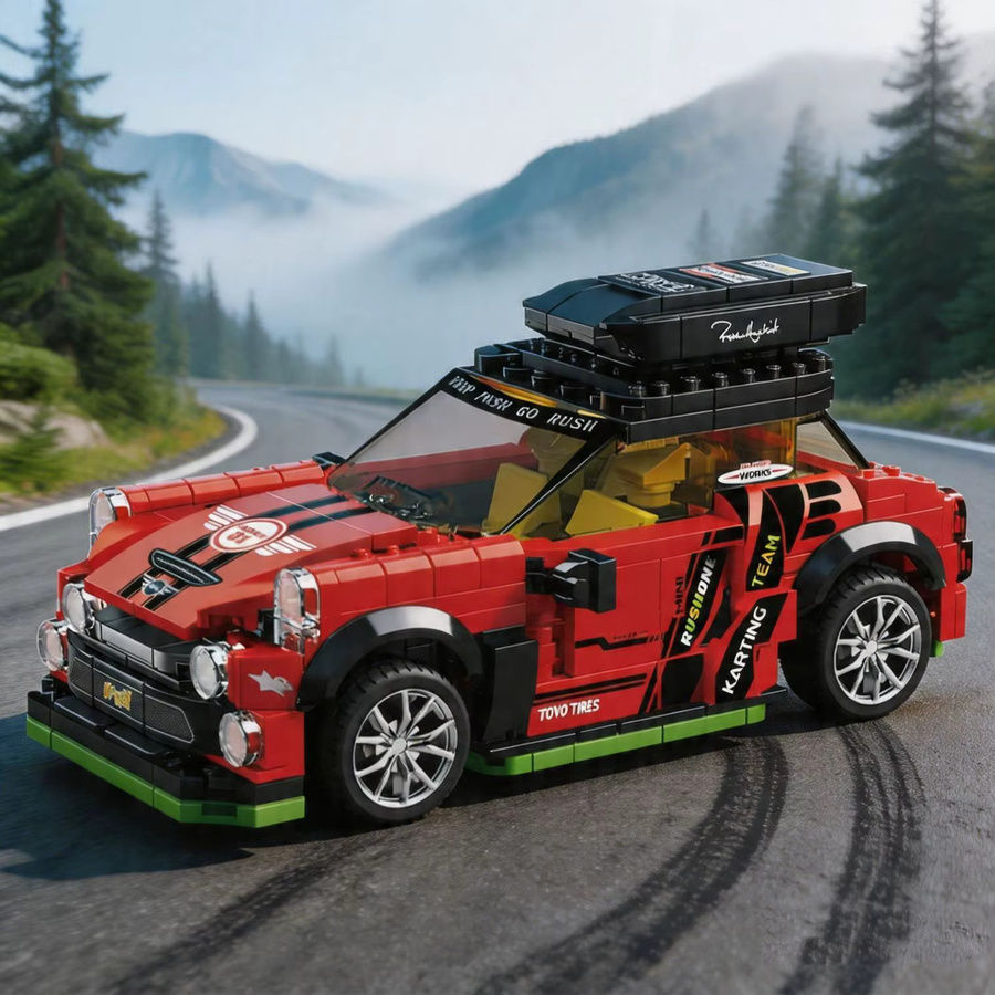SEMBO BLOCK Technisches Rennwagen-Miniatur-Set, Bausatz, Experte - Bild 2