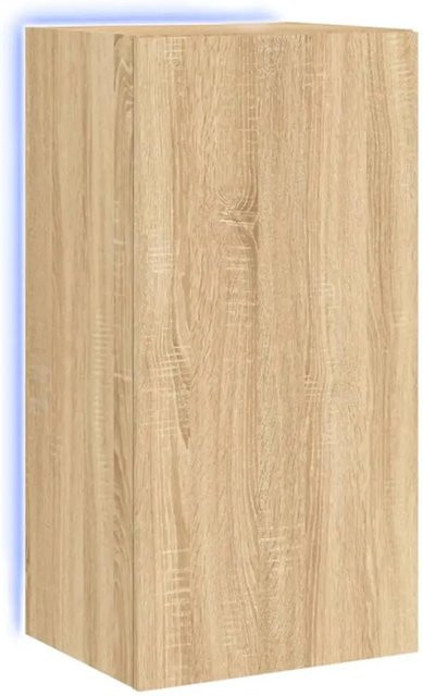 vidaXL TV-Wandschrank mit LED-Leuchten in Sonoma-Eiche, B/T/H: 40,5 x 35 x 80 cm - Bild 1