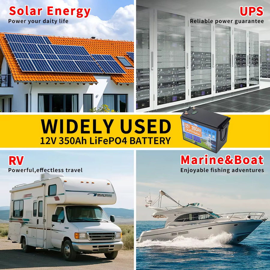 Likctt Lithium-Batterie 350Ah mit integriertem 4S 100A BMS, Black, für Wohnmobile, Marine, Solar und Off-Grid-Anwendungen - Bild 7