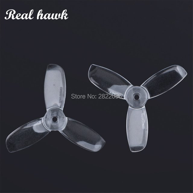 Gemfan 1940 3-Loch FPV Propeller Set CW CCW mit Durchgangsachse für Spezialmotoren 1104-1105 in Blau Transparent - Bild 1