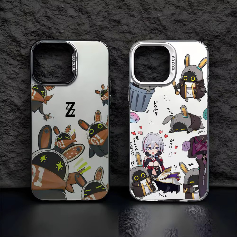 Aurora Bangboo Handyhülle für iPhone 11 bis iPhone 17 Pro Max, mehrfarbig, mattes Laser-Design - Bild 2