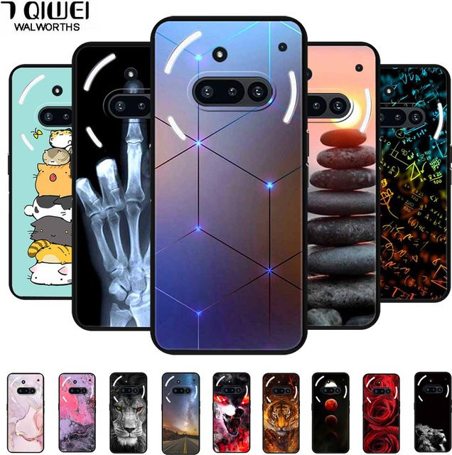 Schutzhülle für Nothing Phone (3a) aus weichem TPU-Silikon in Schwarz - Bild 1
