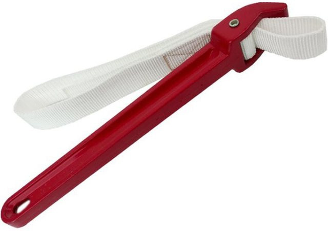 Skyfree Mehrzweck-Bandschlüssel aus Aluminiumlegierung mit verstellbarem Nylonband, 12 Zoll, Weiß - Bild 1
