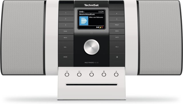 TechniSat MultyRadio 4.0 SE DAB+ UKW Internetradio mit CD-Player und Bluetooth in Schwarz/Weiß - Bild 1
