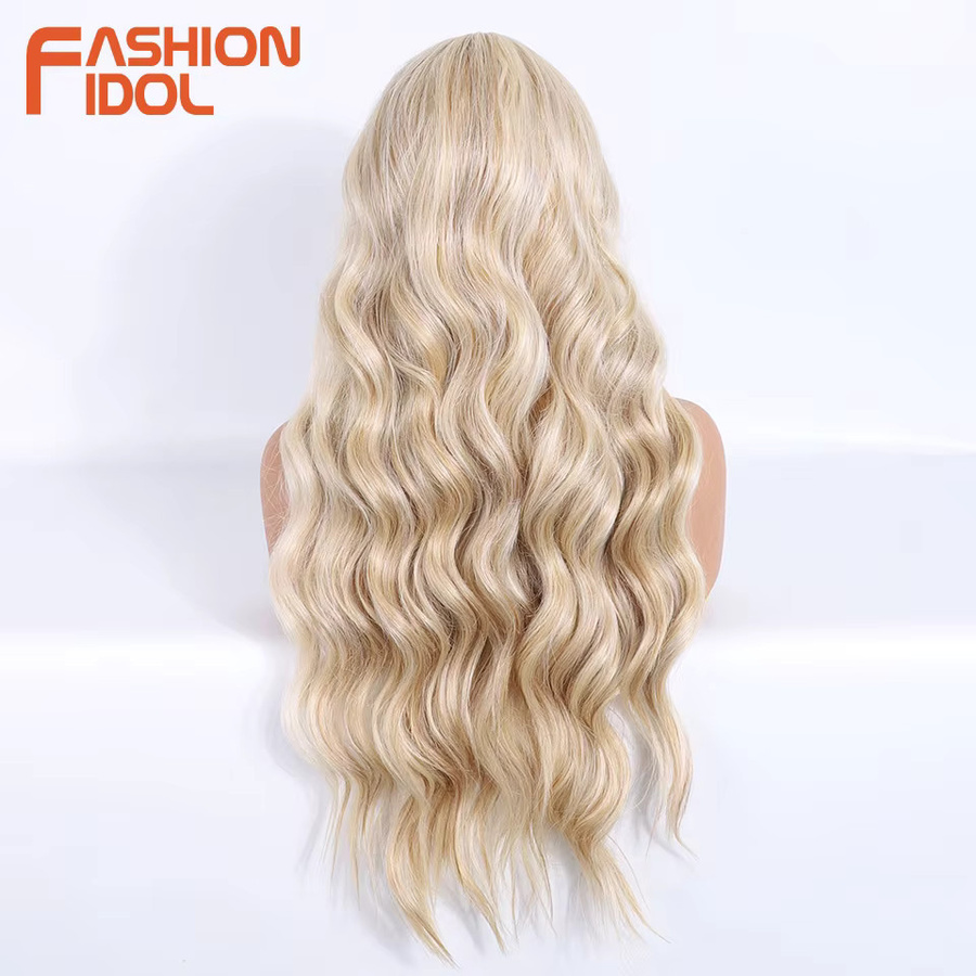 MODE IDOL Perücke, synthetisch, Ombre Blonde, Wellen, Damen - Bild 2