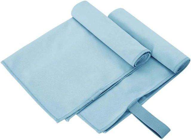 vidaXL Sporthandtücher aus Mikrofaser, 2er-Set, Blau, B/H: 50 x 30 cm - Bild 1