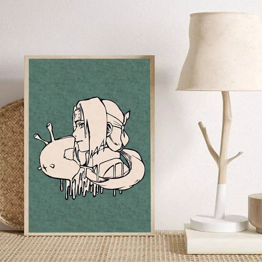 Naruto Tsunade Anime Poster als Vintage Wandkunst Illustration in Mehrfarbig - Bild 6