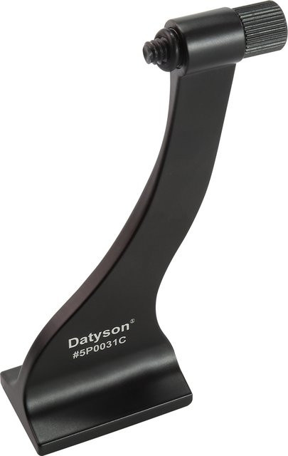 Datyson Stativadapter für Ferngläser aus Ganzmetall mit 1/4 Zoll Gewinde und Gummiring, Schwarz, 5P0031C - Bild 1