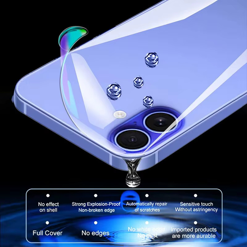 Hydrogel Schutzfolien Set für Apple iPhone 11 bis 16 Pro Max sowie 6 bis 8 Plus, Display- und Rückseiten-Schutzfolie, transparent - Bild 5
