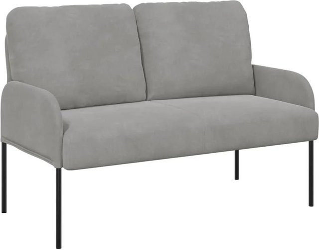vidaXL Modernes Sofa mit Kissen in Hellgrau, Breite: 110 cm - Bild 1