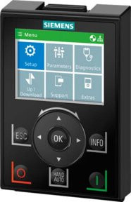 Siemens SINAMICS Intelligent LCD Display in Farbe Schwarz 6SL3255-0AA00-4JA2 - Bild 1