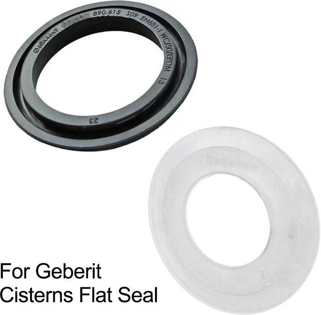 Geberit Dichtungssatz aus Gummi für Spülventil und Spülkasten, 2 Stück zur Leckprävention, passend für Geberit 240.282.00.1 und 890.615 - Bild 1