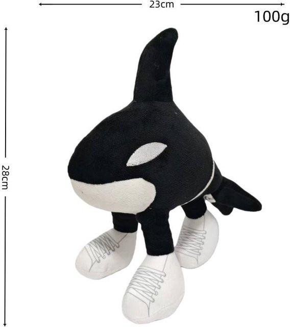 Yiran toy Cappuccino Hai Plüschtier Puppe, Schwarz, ab 14 Jahren - Bild 1