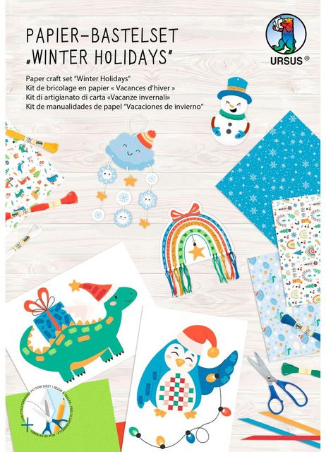 URSUS Winter Holidays Papier-Bastelset bunt / mehrfarbig - Bild 1