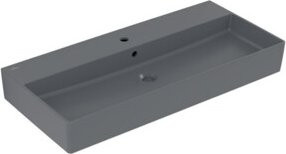 Villeroy & Boch Waschtisch Memento 2.0 aus Keramik in Grau, Rechteckig mit Überlauf, Breite: 100 cm, Tiefe: 47 cm - Bild 1