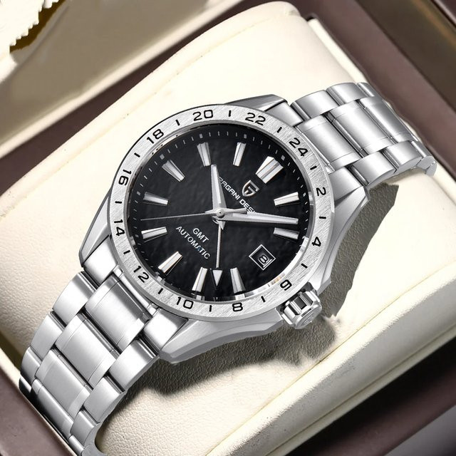 PAGANI DESIGN GMT-Uhr, Automatik, Edelstahl, Saphirglas, Herren - Bild 1