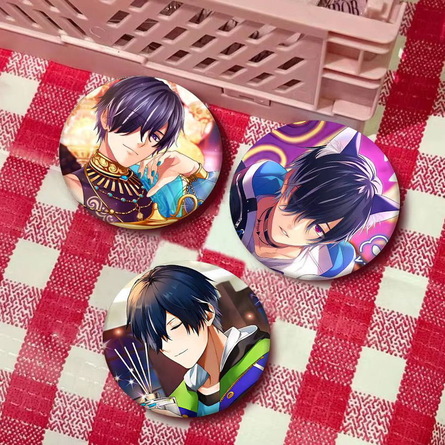 Mesuca Brosche, Belphegor Anime-Stil, Emaille-Pin, Rund - Bild 3