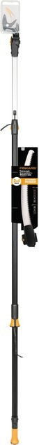 Fiskars PowerGear Teleskop-Schneidgiraffe UPX86 in Schwarz-Orange mit Adapter Baumsäge - Bild 1