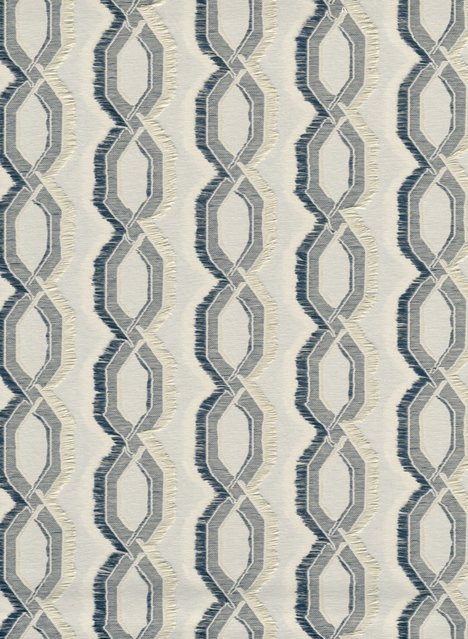 Arte Tapete Franges Porcelain in Weiß, Grau und Beige mit abstraktem geometrischem Muster aus Vlies - Bild 1