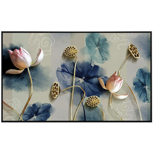 papermoon EcoHeat Infrarotheizung mit Blumenmuster in Bunt und Matt-Effekt - Bild 2