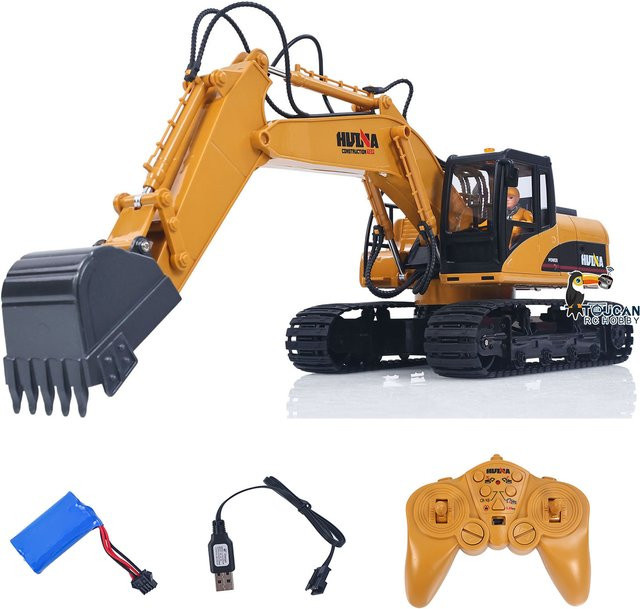 HUINA Elektrischer Bagger, ferngesteuert, 1:14, mit Licht und Sound - Bild 1