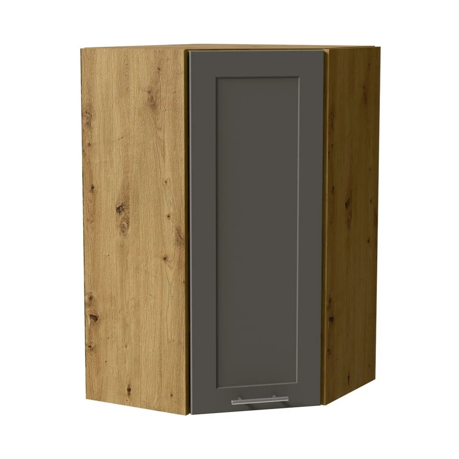 Feldmann-Wohnen Hängeschrank Oslo W4/10/60 in Eiche Artisan und Dust Grey Matt mit Soft-Close-Türen, B/T/H: 60 x 60 x 96 cm - Bild 2