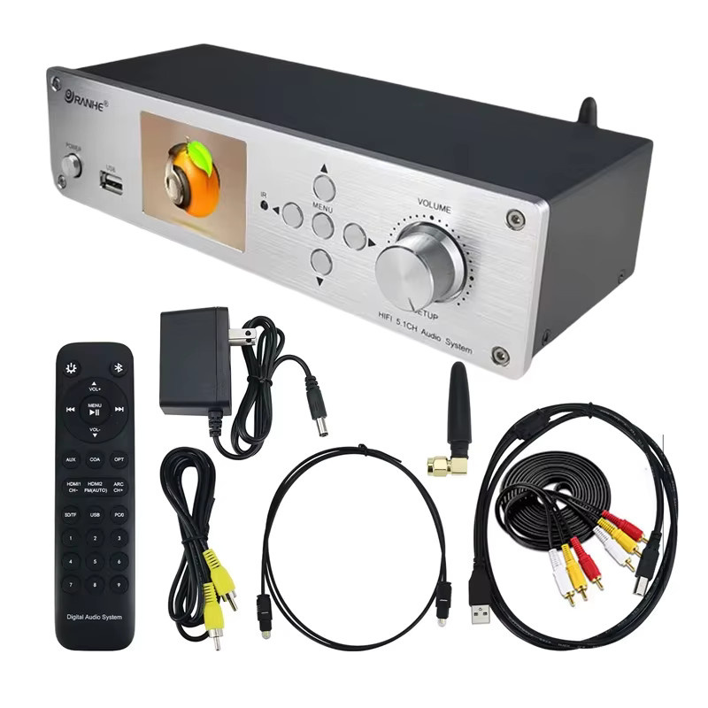 SzHuaChen DSD DTS AC3 Decoder 5.1CH Audio DAC mit Bluetooth 5.0, HDMI, USB, Glasfaser und Koaxial SPDIF in Schwarz - Bild 6