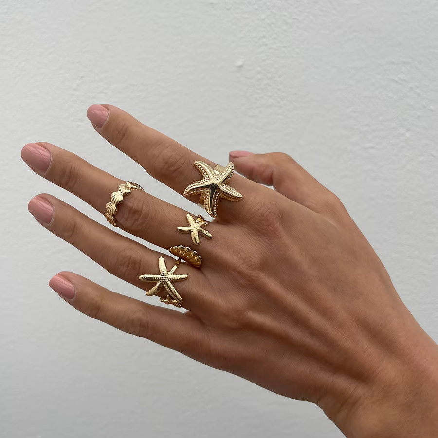 LATS Ringe, Seestern Jakobsmuschel, Gold, Damen - Bild 3
