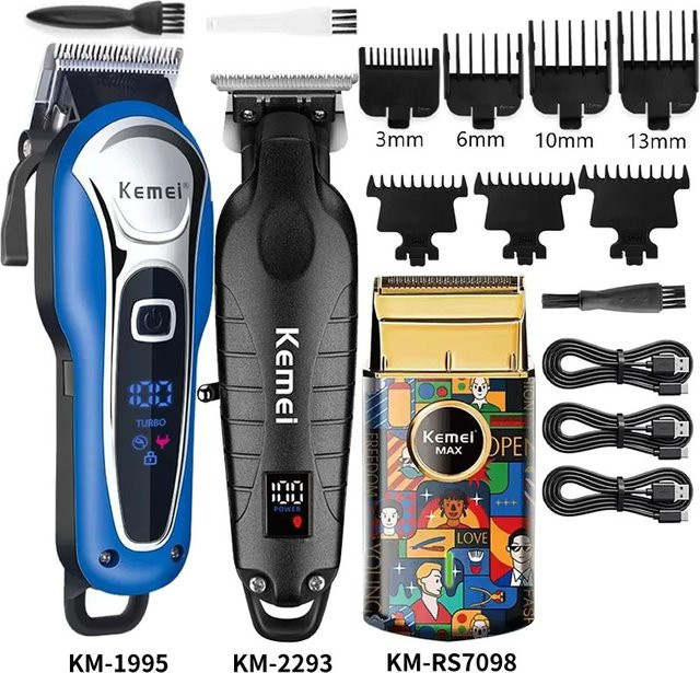 Kemei Haarschneidemaschine, kabellos, Unisex - Bild 1