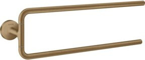 Hansgrohe Axor Uni. Circular Handtuchhalter mit 2 Armen, Wandmontage, Schwarz, Brushed Bronze - Bild 1