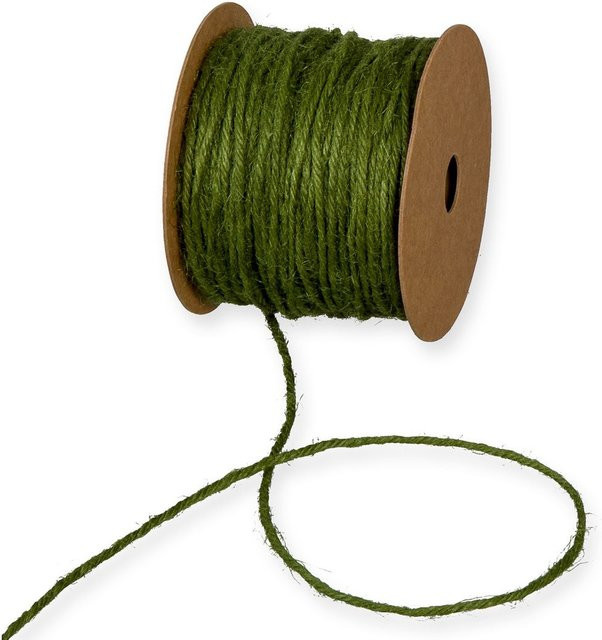 Halbach Jutekordel Basic aus Jute in Moosgrün - Bild 1