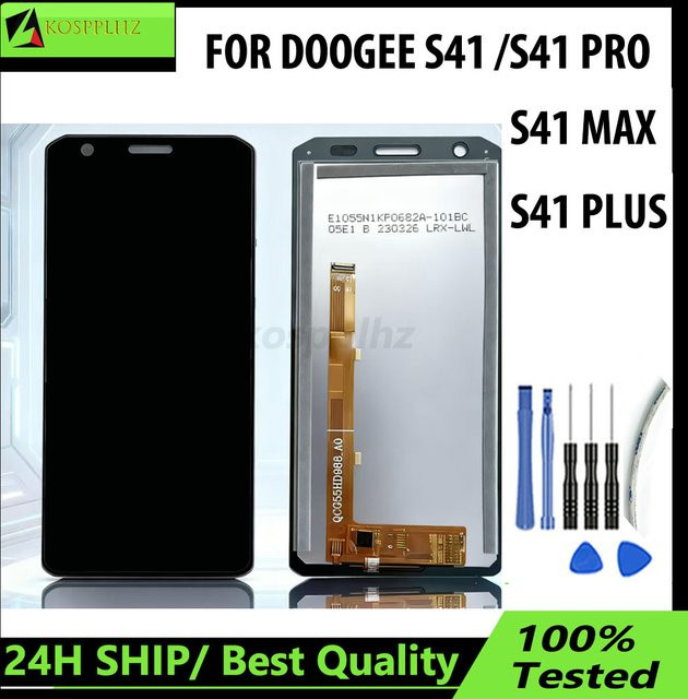 DOOGEE S41 Pro Max S 41 Plus S41T Ersatz LCD-Display und Touchscreen-Digitizer-Baugruppe in Schwarz inklusive Werkzeug - Bild 1