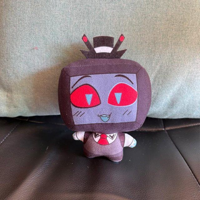 Yiran toy Hazbin Hotel Alastor Vox Plüschtier Schlüsselanhänger, 15cm, ab 14 Jahren - Bild 1