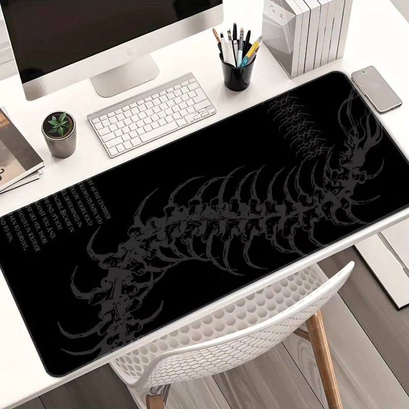 Mairuige XXL Dark Gothic Centipede Gaming-Mauspad in Schwarz als große Schreibtischunterlage für Büro und Tastatur - Bild 3
