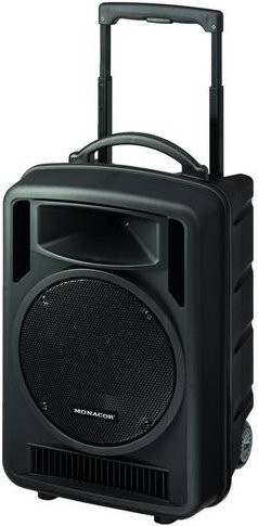 Monacor TXA-1022CD Mobiler PA Lautsprecher mit 10 Zoll in Schwarz - Bild 1