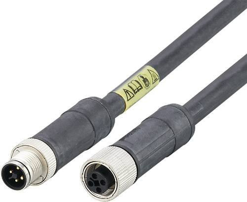 ifm electronic Verbindungsleitung E12425 mit gerade Buchse und gerade Stecker, 4-polig, Länge: 0,5 m - Bild 1