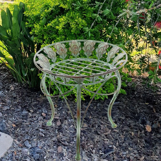 Pflanzenständer aus Gusseisen von Crafttradeonline, modernes Ausstellungsregal für Blumentöpfe, Höhe: 33 cm - Bild 1
