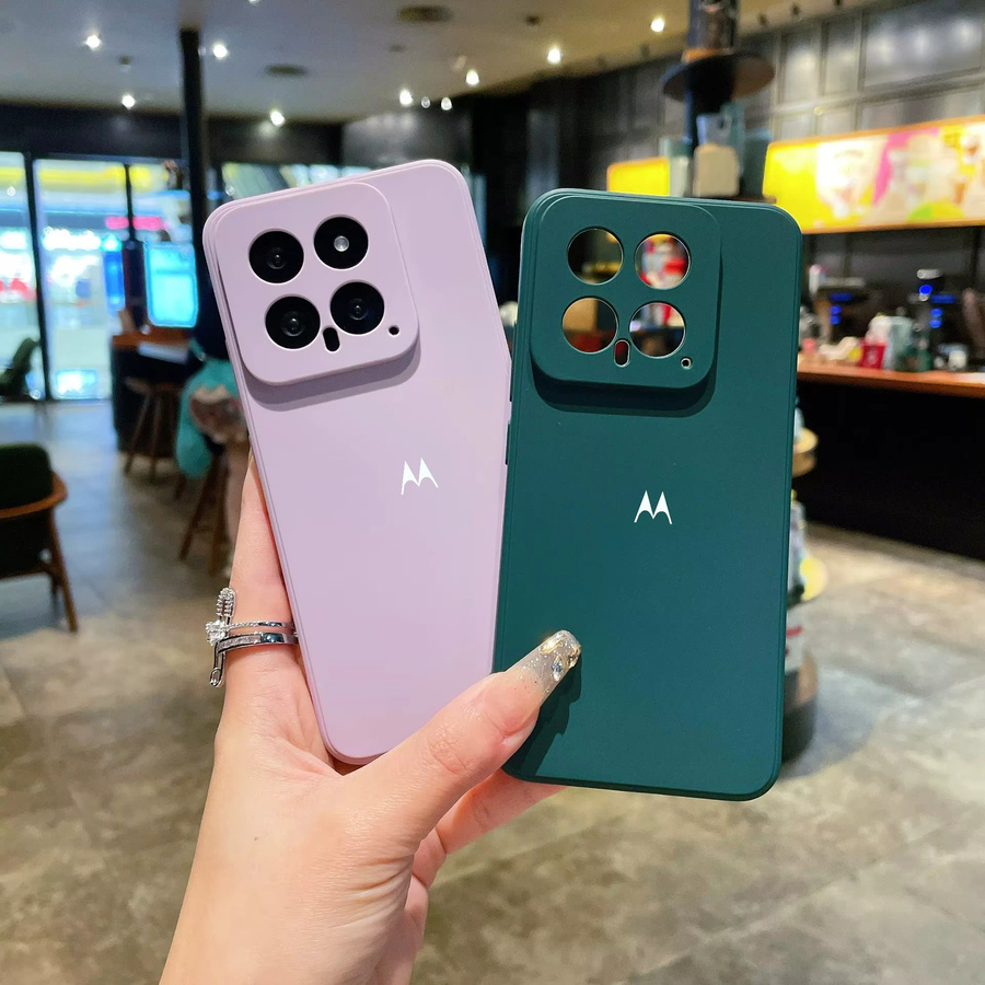 Motorola Soft-Bumper Handyhülle aus Flüssig-Silikon für Moto Edge 70 Ultra Fusion 60 Pro 50 40 Neo G67 G77 G86 G85 in Schwarz und Pink - Bild 1