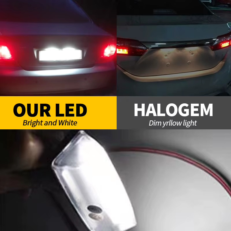 2 Stück LED Kennzeichenleuchten für Toyota Prius XW20 XW30, Venza, Matrix, RAV4 und Lexus CT200h von APMATAUTO, OEM: 8127053011 - Bild 6
