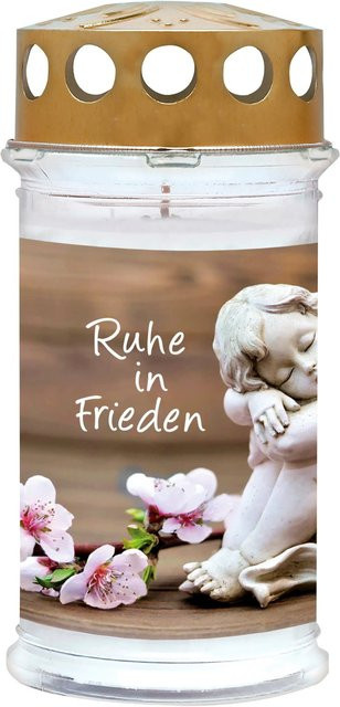 Motiv-Grablicht Ambrosius mit Engel-Motiv für 5 Tage Brenndauer - Bild 1