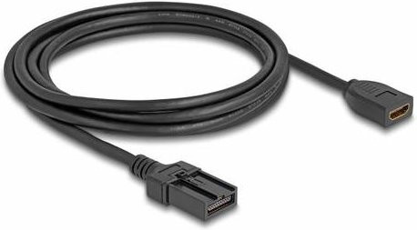 Delock HDMI Anschlusskabel 4K UHD Schwarz 3m mit vergoldeten Steckkontakten und doppelter Schirmung - Bild 1