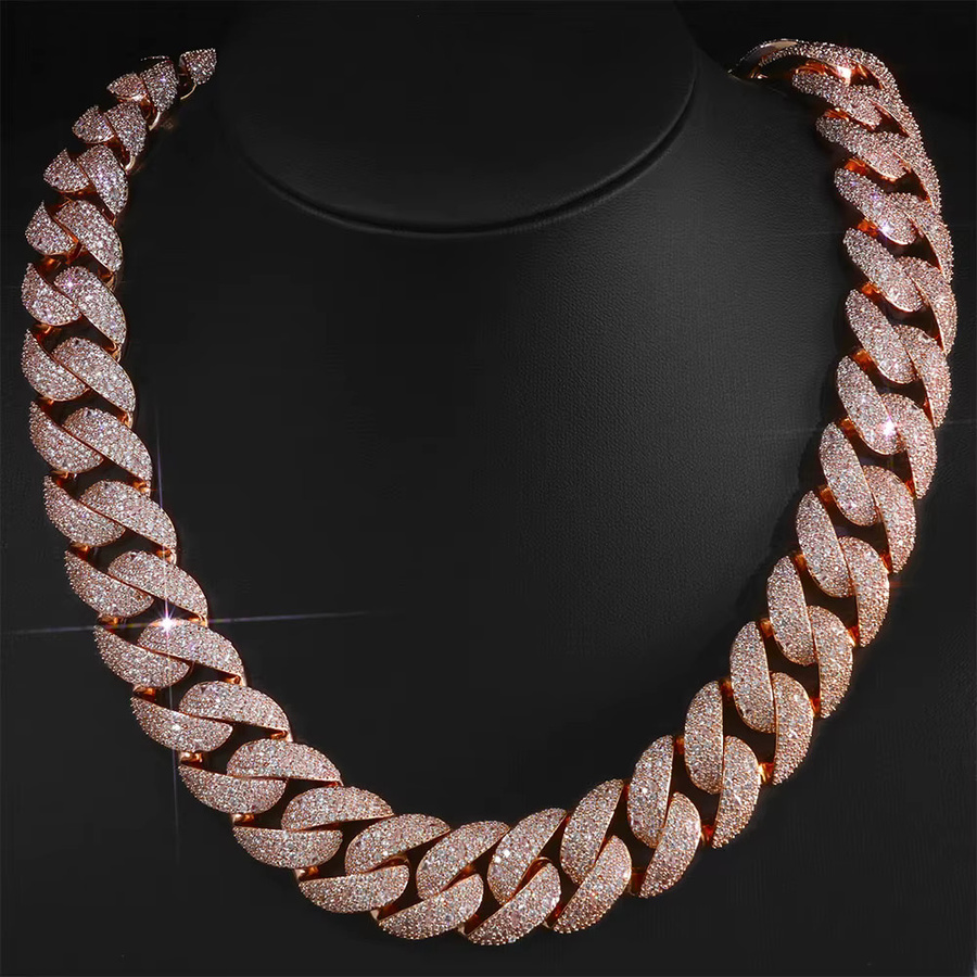 ESKEEM Halskette, Roségold, Zirkonia, Diamant, Unisex - Bild 2